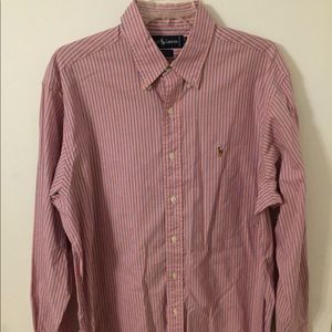 Vintage Ralph Polo Lauren Oxford Pink and Blue